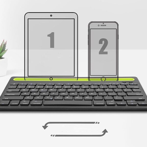Wireless Bluetooth Lightweight Rechargeable Keyboard Cellphone Tablet Mobile Phone Universal Keyboard Portable Home Officice 2 Wireless Bluetooth Lightweight Rechargeable Keyboard Cellphone