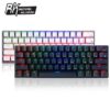 Ergonomic Bluetooth Wired Dual Mode 60% RGB Mechanical Gaming Keyboard