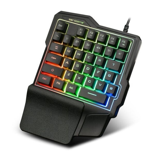 K7 One-handed Mechanical Feel 35-key Light Tablet Keyboard