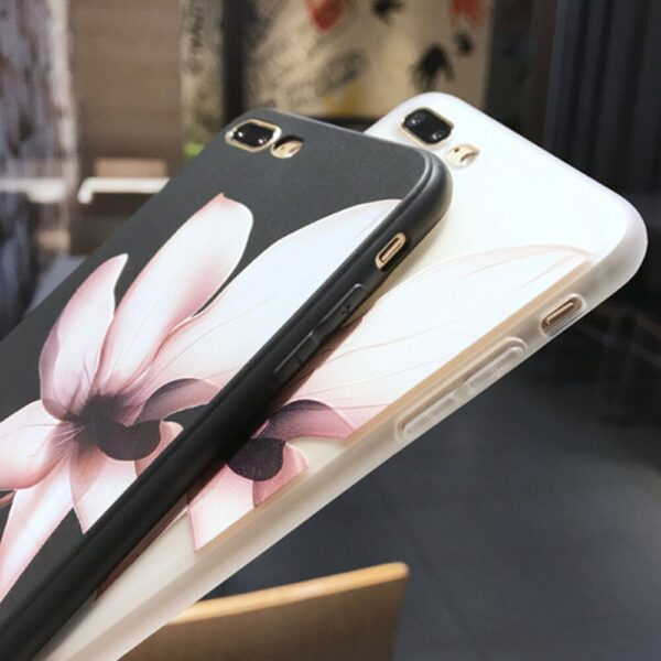 Small Fresh Flower Transparent Rubber Soft Cover For iphone 11