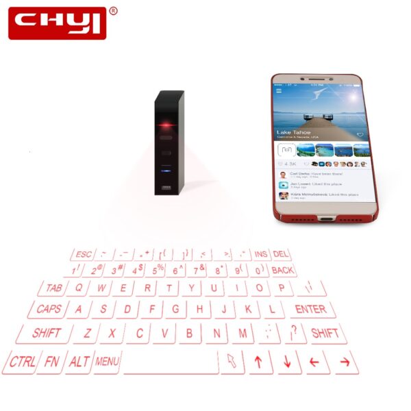 Laser Virtual Wireless Bluetooth Kayboard Portable Mini Handheld Projection Laser Infrared Keypad For Smartphone Ipad Notebook 1 Virtual Wireless Bluetooth Kayboard Portable Mini Handheld