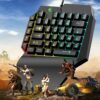 Ergonomic Universal Laptops Wired USB Gaming LED Backlight