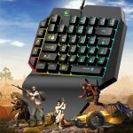 Ergonomic Universal Laptops Wired USB Gaming LED Backlight