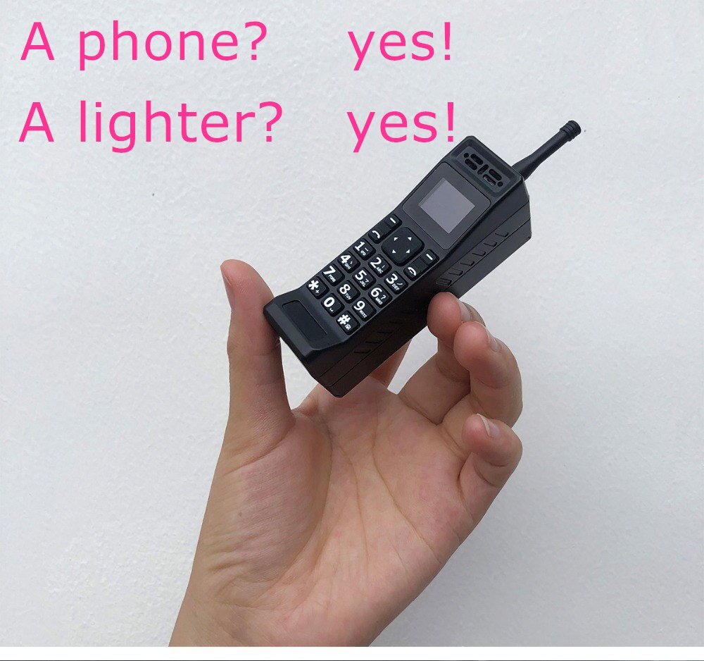 Mini Electronic lighter Mobile Phone GSM Single Sim Vintage Tiny cheap small Cell phone Russian keyboard