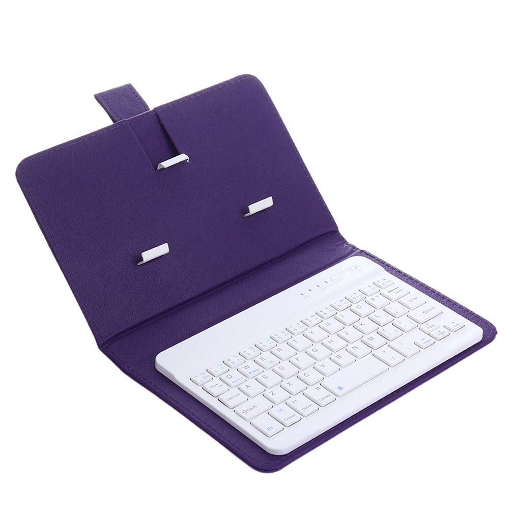 Wireless Keyboard with Protective Cover Mobile Phone Keyboard Leather Case