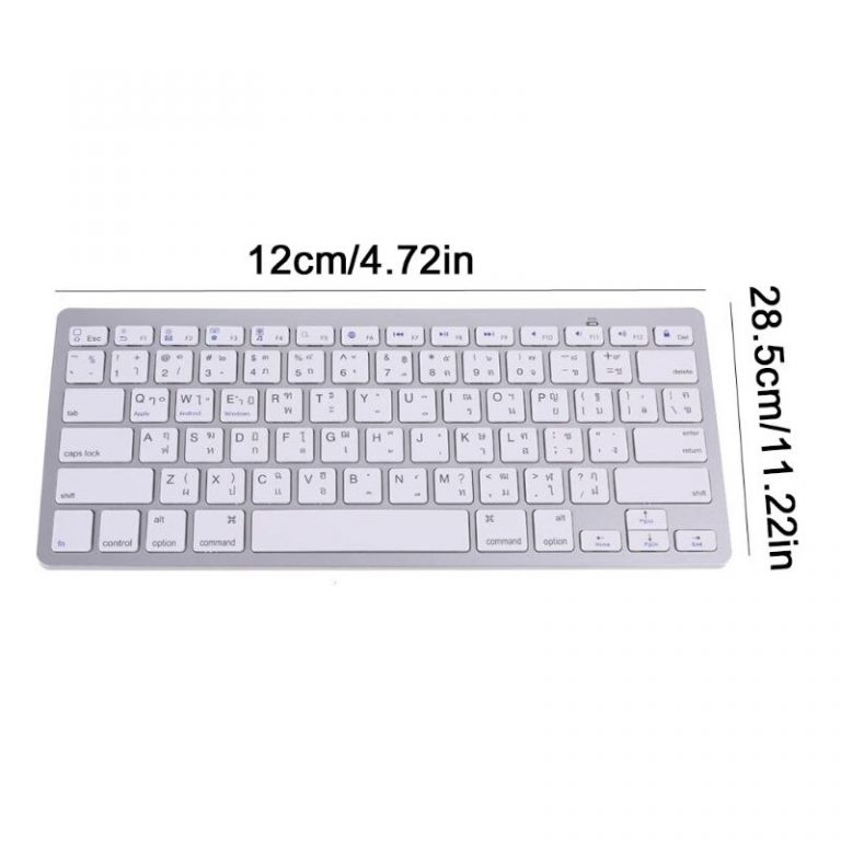 Thailand English Thai 78 Keys Wireless Bluetooth Keyboard for i-Pad Laptop Mac-book Tablet PC Mobile Phone Notebook X6HA 3 English Thai 78 Keys Wireless Bluetooth Keyboard
