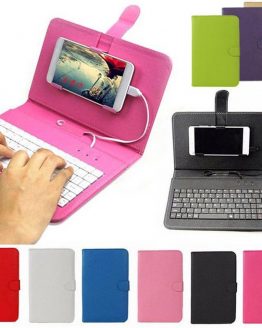 Portable PU Leather Wireless Keyboard Case for iPhone