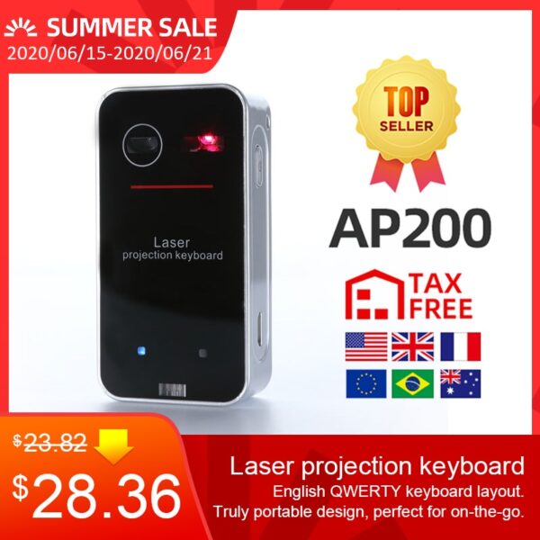 Bluetooth Laser keyboard Wireless Virtual Projection