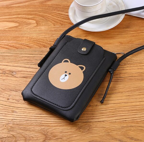 Fashion new hanging neck change bag vertical mobile phone bag