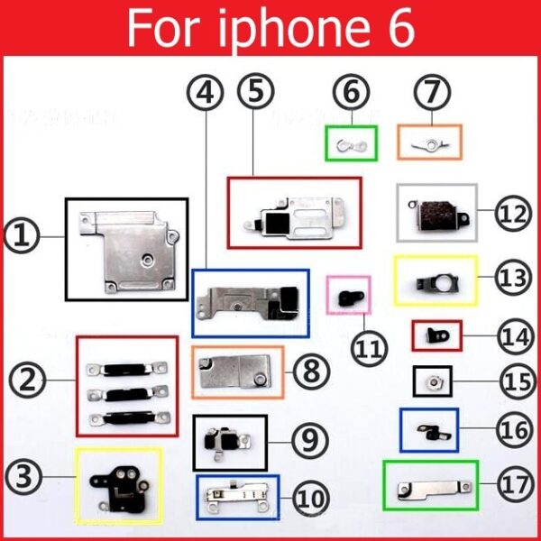 Retail inner Small Metal iron parts For iPhone 4 4s 5 5c 5s 6 6s 7 plus