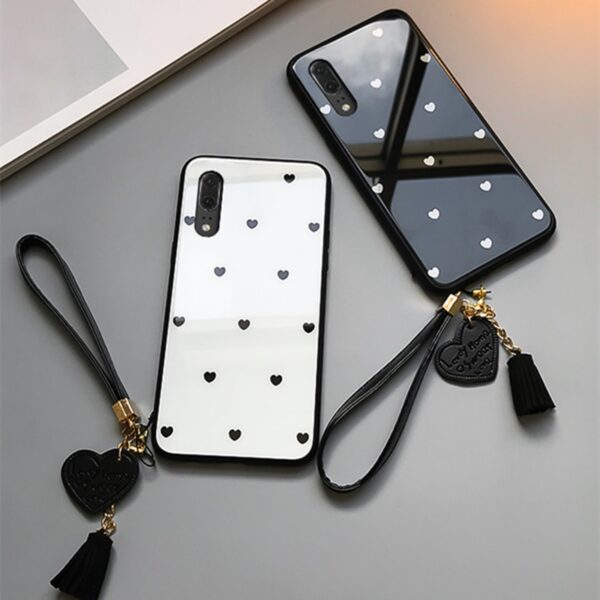 For VIVO Y19 Y17 Y15 Y12 Y5S Case Free Strap fashion Small love Heart