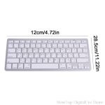 English 78 Keys Wireless Bluetooth Keyboard for iPad Laptop