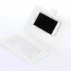 Wireless Keyboard with Protective Cover Mobile Phone Keyboard Leather Case