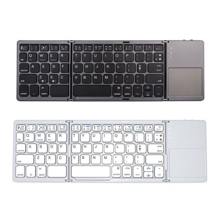Bluetooth Foldable Wireless Keypad with Touchpad