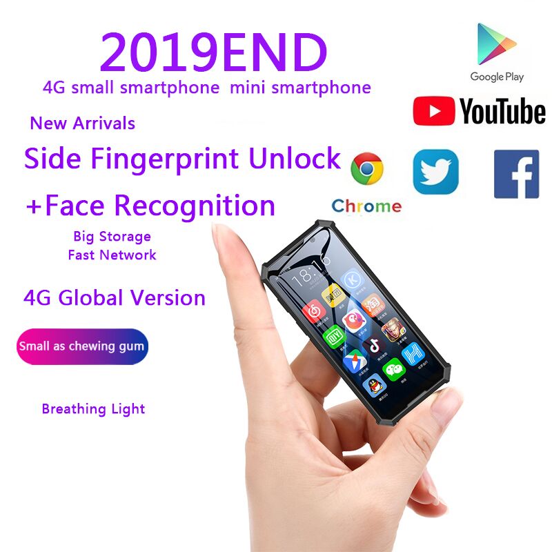 Melrose 2019END Mini Android Smartphone 2GB 32GB 4G Network Wifi GPS 3.5'' Small Size Face Recognion Backup Student Mobile Phone
