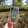 glitter quicksand, small food pizza expression face, sequins mobile phone case