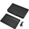 Wireless Keyboard with PU Leather Case Protective Cover