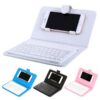 Leather Bluetooth Wireless Keyboard Case Protective Cover