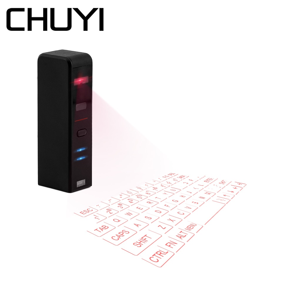 CHUYI Bluetooth Wireless Keyboard Virtual Laser Projection