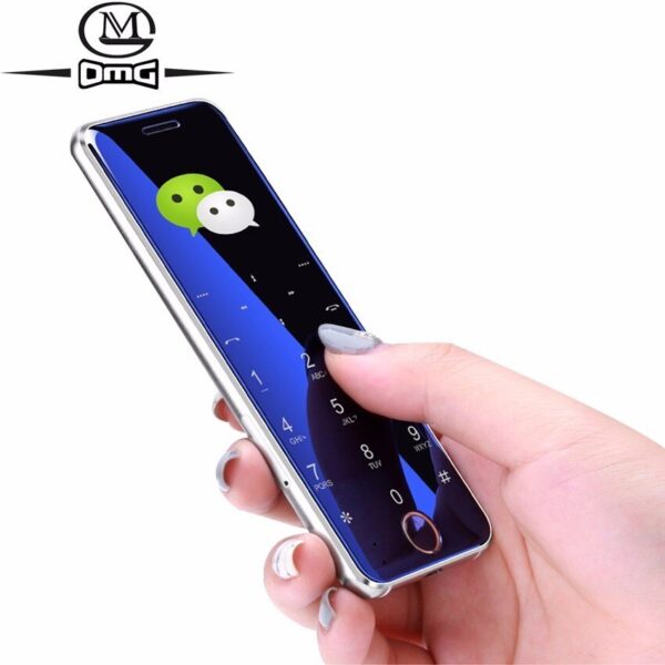 Ulcool V66 Mini Card mobile Phone bluetooth dialer 1.67" Ultra Slim Metal Body Telephones FM dual SIM card Small Cell phones