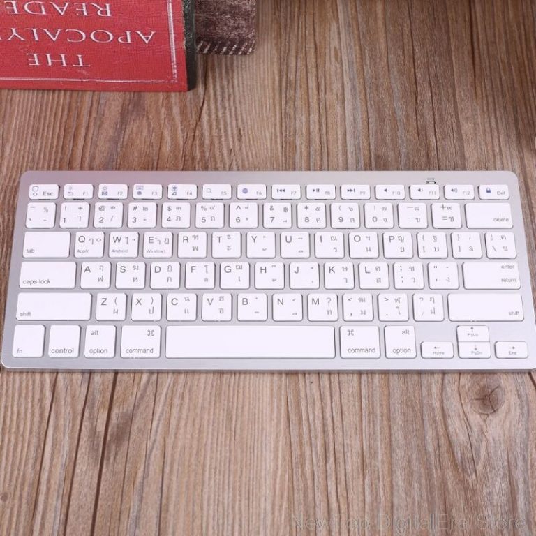 English 78 Keys Wireless Bluetooth Keyboard for iPad Laptop