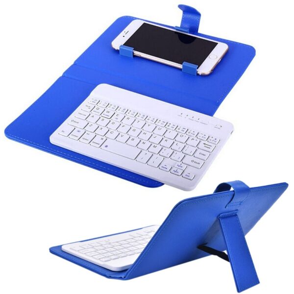 Portable PU Leather Wireless Keyboard Case for iPhone Protective Mobile Phone with Bluetooth Keyboard For IPhone 6 7 Smartphone 3 Portable PU Leather Wireless, Keyboard Case for iPhone Protective Mobile Phone