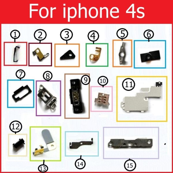 Retail inner Small Metal iron parts For iPhone 4 4s 5 5c 5s 6 6s 7 plus