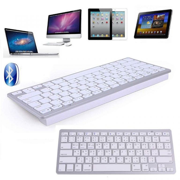 Thailand English Thai 78 Keys Wireless Bluetooth Keyboard for i-Pad Laptop Mac-book Tablet PC Mobile Phone Notebook 1 Bluetooth Keyboard for i-Pad Laptop Mac-book