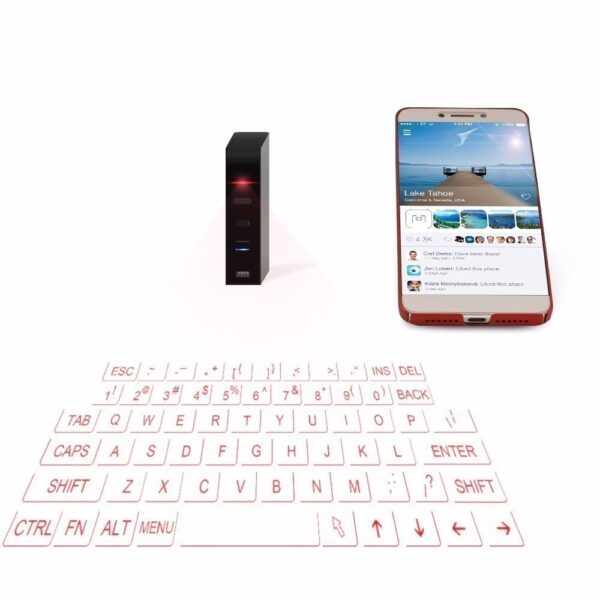 CHUYI Bluetooth Wireless Keyboard Virtual Laser Projection