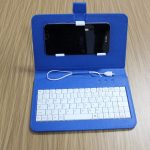 7 Colors Leather Case with USB Keyboard for Most Android System Mobile Phone