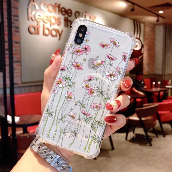Jaomax Soft Luxury Shockproof Flower Phone Cases For iPhone 7 8 6 6s Plus