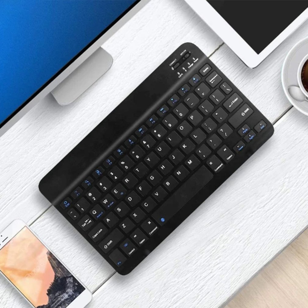 7 8 Inch Keyboard Mobile Phone Laptop For Ipad Keyboard Ultra-Thin Mini Blue Wireless Keyboard For Computer