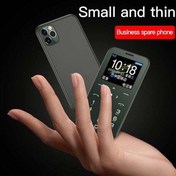 New Arrive SOYES S7 Mini Card Cellphone 400mAh Ultra-thin Small Cellphone Mini Card Portable Student Mobile Phone Backup Phones 2 SOYES S7 Mini Portable Cellphone – Ultra-Thin 400mAh Battery for Students & Backup Use