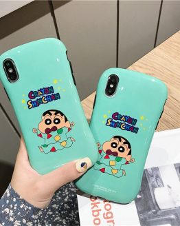 cute Cartoon Small waist White pajamas Crayon Shinchan For iphone 6 6S 7 8Plus iphone X XR 11 pro MAX Case Cover Phone Case