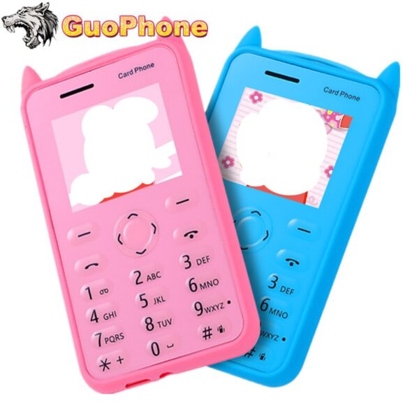 A5 Small Push Button Mobile Phone 1.77" Ultra Thin Card Pocket Student Kids MP3 Bluetooth Mini Slim Size Cartoon Cheap Cellphone