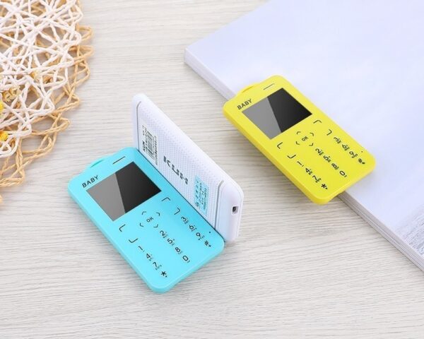 Baby Small Mobile Phone 1.8" Ultra Thin Card Pocket Student Kids