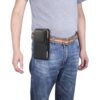 Fashion Universal 4.7-6.9 inch Waist Packs Small Phone Pouch Holster Case PU Leather Fanny Pack Casual Belt Clip Bag