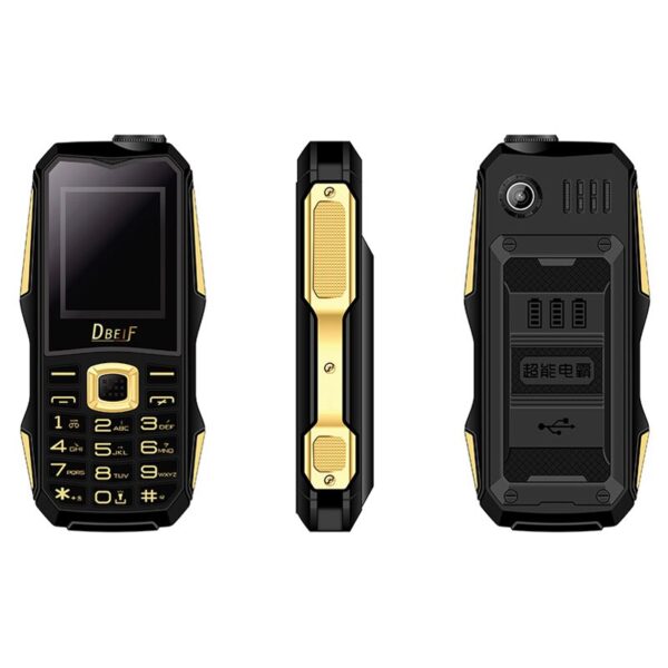 Mini Rugged Spare Mobile Phone For Outdoor Russian Key FM Radio Flashlight Power Bank Long Standby Small Cellphone