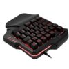 Jelly Comb RGB Light Single-Hand Gaming Keyboard with Macro Keys and Ergonomic Design