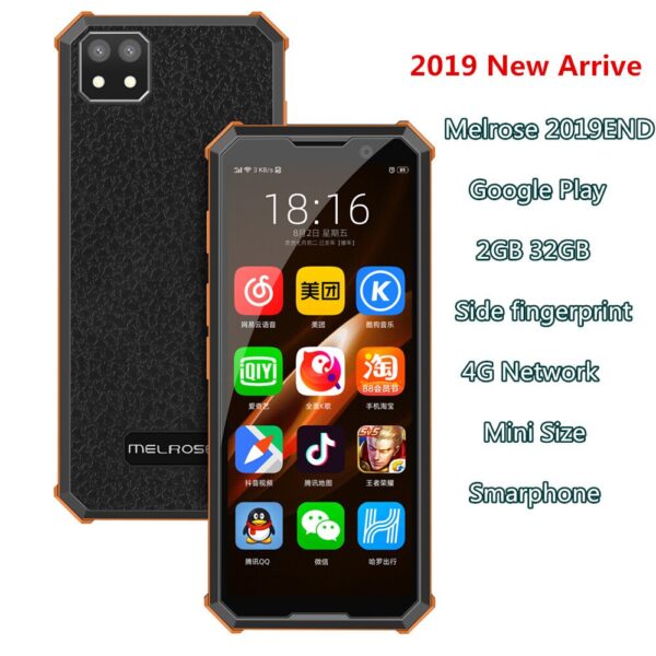 Melrose 2019end Mini Android Smartphone 2GB 32GB Side Fingerprint
