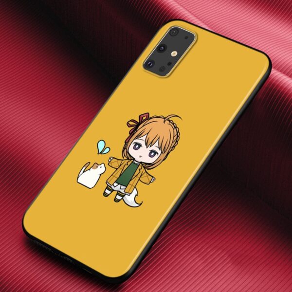 Cute Cartoon Small Girl Silicone Phone Cover For Samsung Galaxy S20