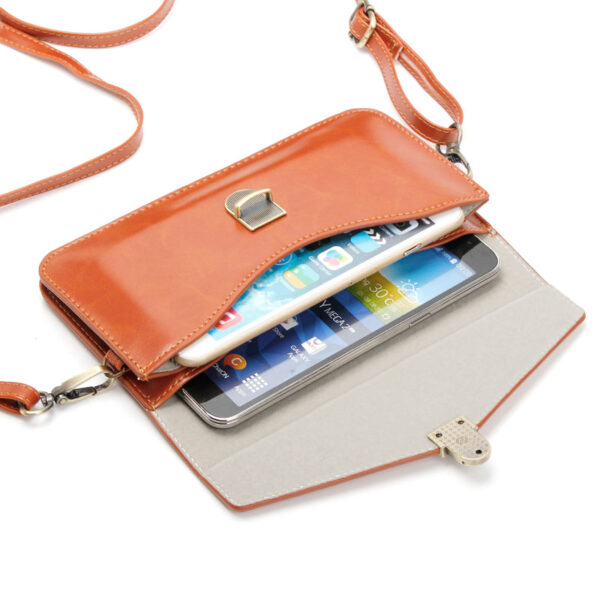 Luxury Colorful Phone Bag Universal PU Leather Pouch Crossbody