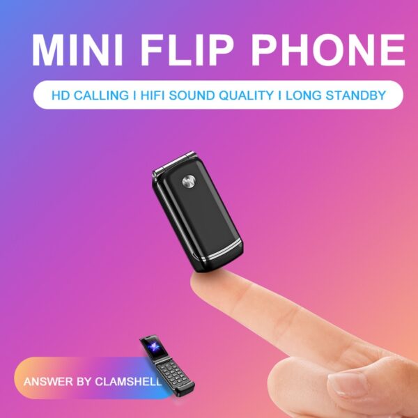 Ulcool F1 Mini Clamshell Mobile Phone 1.08" Single Sim