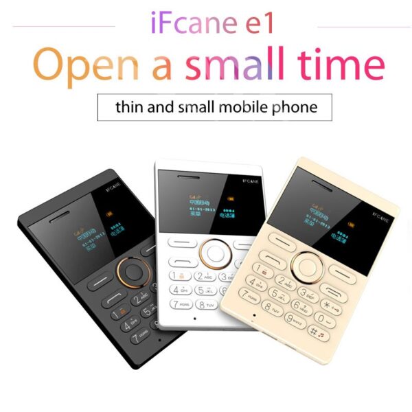 iFcane E1 FM Radio MP3 Vibration Bluetooth Ultra thin Card Mini Small Mobile Phones Children Stendent Suport TF Card Russian Key