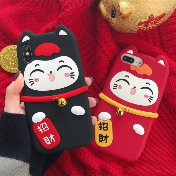 For iPhone XS max Lucky Cat Soft case for iphone 11 pro max