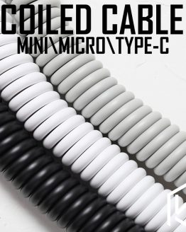 Coiled Cable wire Mechanical Keyboard GH60 USB