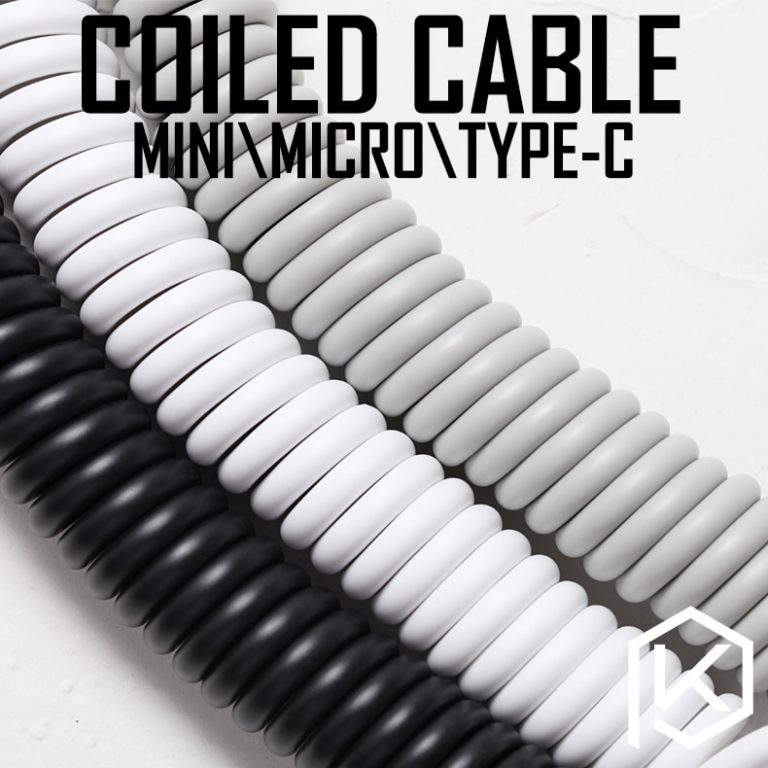 Coiled Cable wire Mechanical Keyboard GH60 USB