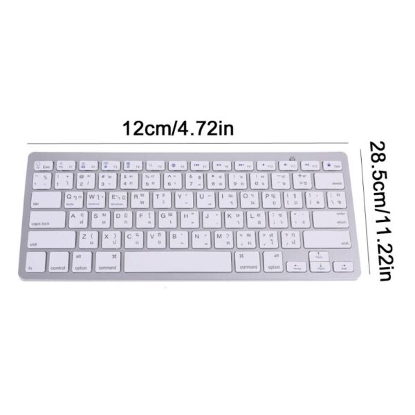 Thai 78 Keys Wireless Bluetooth Keyboard for i-Pad Laptop Mac-book