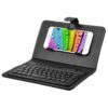 Wireless Keyboard with PU Leather Case Protective Cover