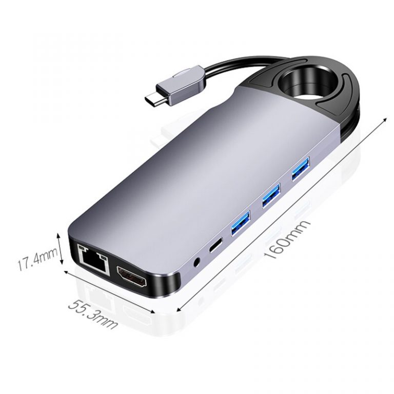 10 In 1 USB Hub For MacBook - USB C To HDMI/VGA/RJ45 Adapter Type-c USB 3.0 Hub - Your Ultimate Docking Station On The Go